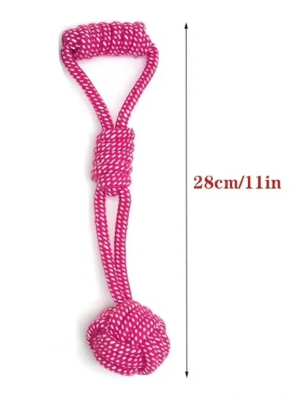 Durable Medium Rope Ball Tug Toy for Dogs -Choose Pink or Blue
